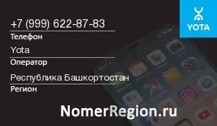 Кто звонил с 9996228783 - регион и оператор